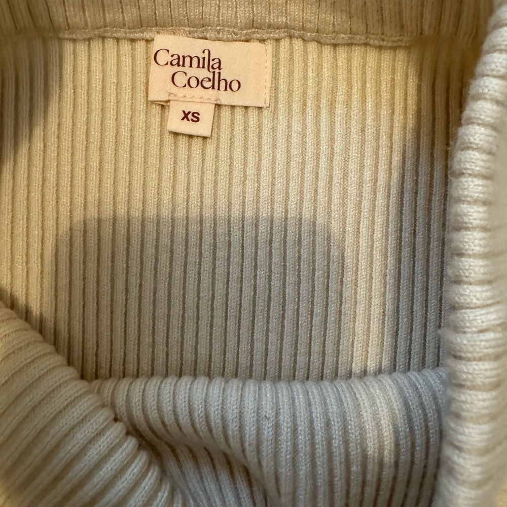 Camila Coehlo Cream Knit Midi Skirt - Picture 4 of 4
